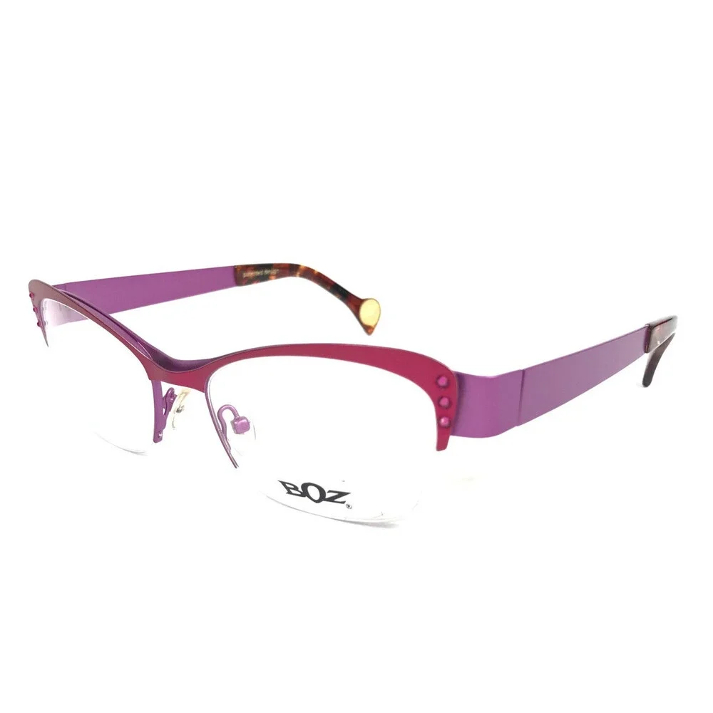 BOZ Eyeglasses Frames VENTURA 8482 Fuchsia Pink Purple Cat Eye 53-17-135